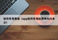 軟件開發(fā)費用（app軟件開發(fā)的費用大約多少）