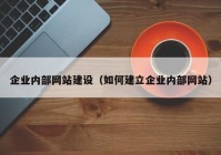 企業(yè)內(nèi)部網(wǎng)站建設(shè)（如何建立企業(yè)內(nèi)部網(wǎng)站）