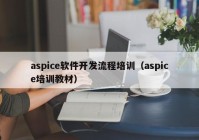 aspice軟件開發(fā)流程培訓(xùn)（aspice培訓(xùn)教材）