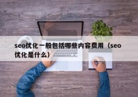 seo優(yōu)化一般包括哪些內(nèi)容費(fèi)用（seo 優(yōu)化是什么）