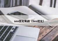 seo優(yōu)化實(shí)戰(zhàn)（Seo優(yōu)化）